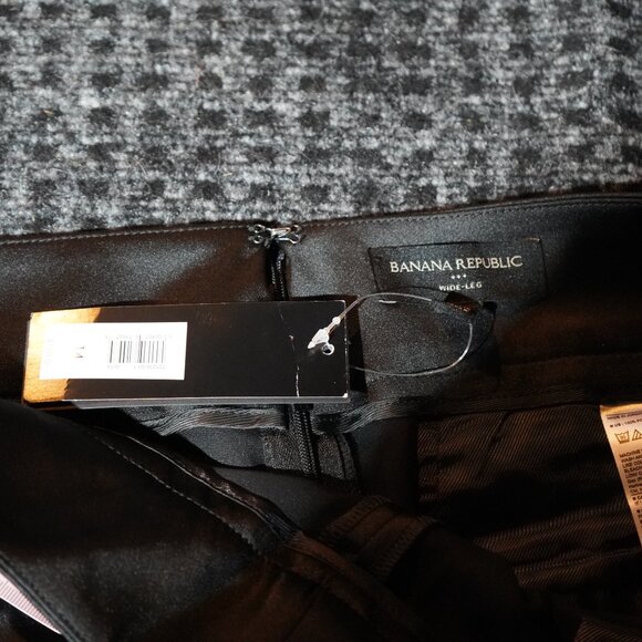 NWT Banana Republic Wide Leg Satin Pants - Size 14 - Picture 8 of 13